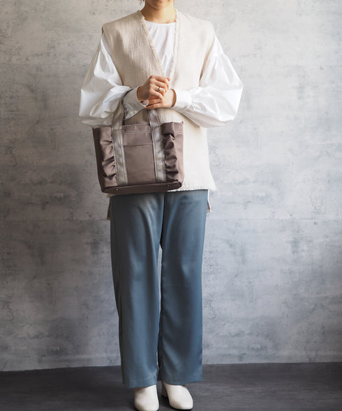 2WAY フリルトートバッグ 12-1116